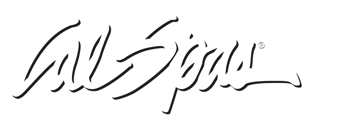 Calspas White logo hot tubs spas for sale Lakeport